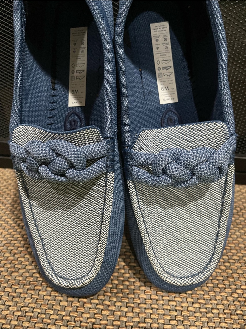 Rothy's The Braid Driver Loafers- Chambray - Picture 7 of 14